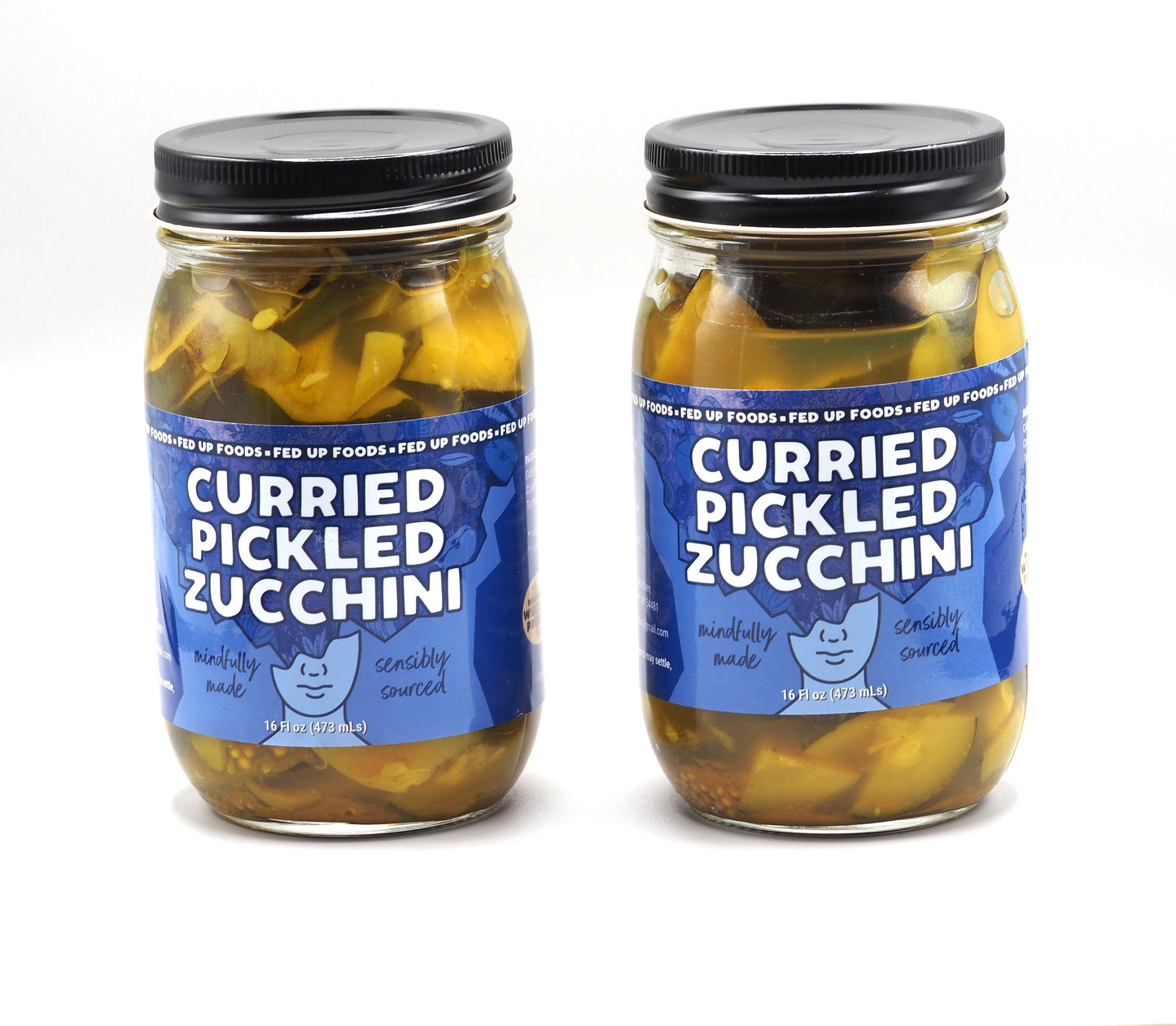 Curried Pickled Zucchini (2 Pack)