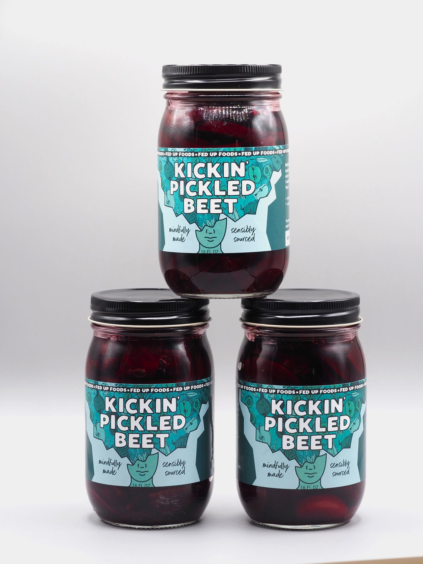 Fed Up Foods Kickin' Pickled Beet 3 pack