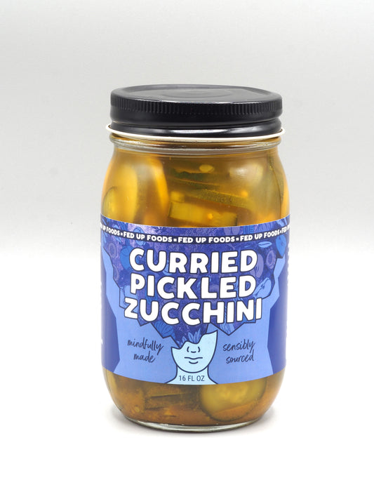 Curried Pickled Zucchini