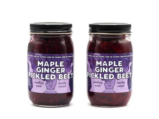 Fed Up Foods Maple Ginger Pickled Beet Two Pack Wisconsin Produce