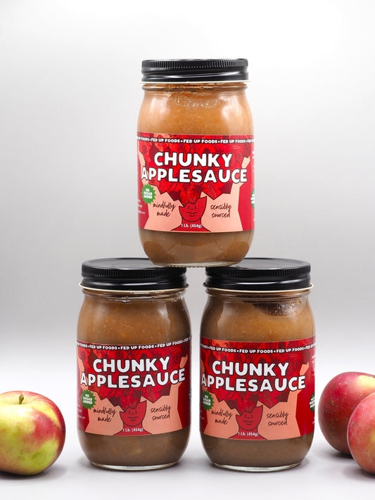 Fed Up Foods Chunky Applesauce 3 pack
