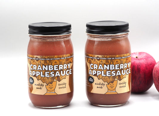 cranberry applesauce fed up foods wisconsin produce local food cranberries applesauce