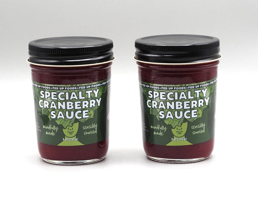 fed up foods specialty cranberry sauce made with local honey and rosemary a savory tart twist on your average cranberry sauce 